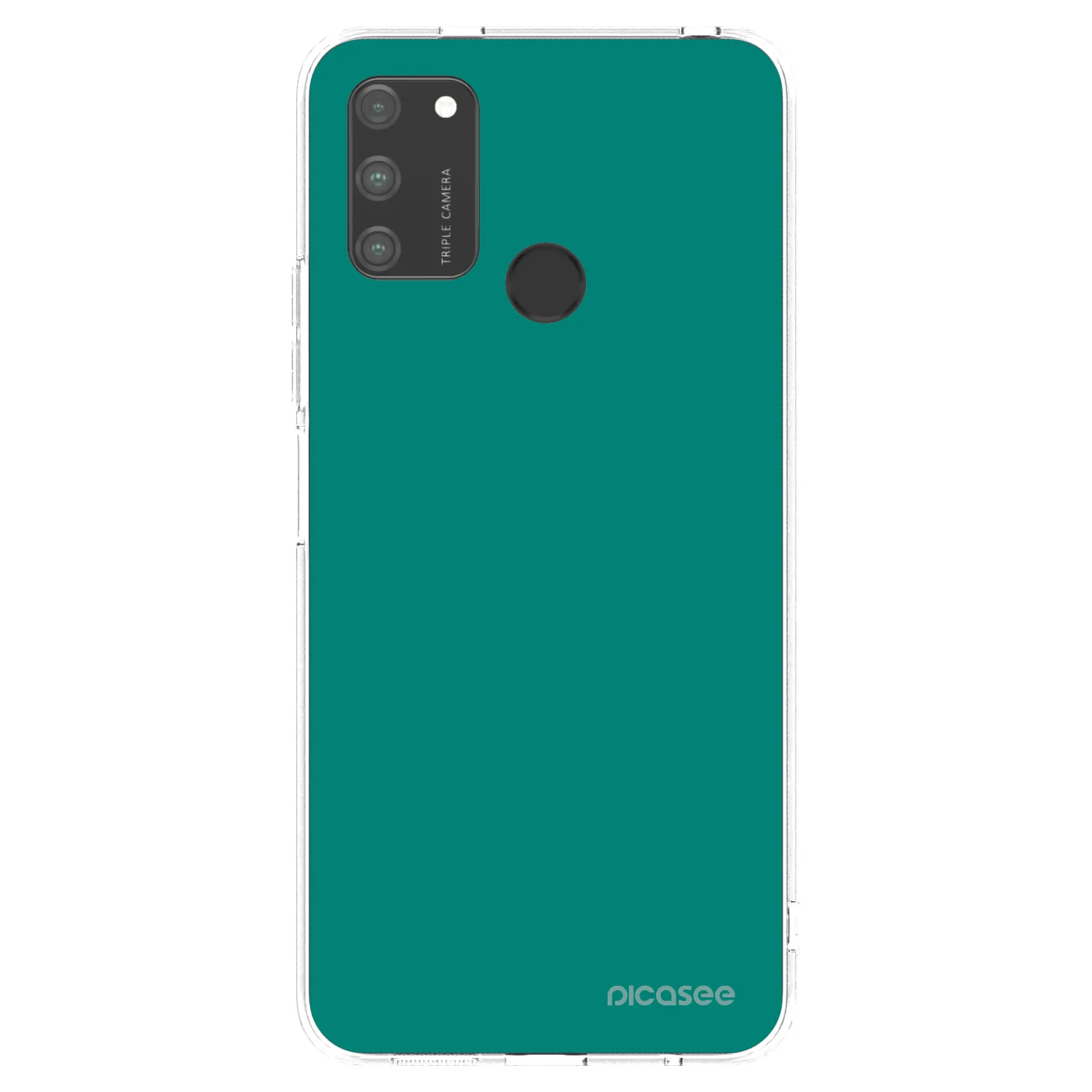 Picasee silikonski prozorni ovitek za Honor 9A - Emerald Mist