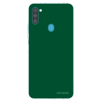 Picasee silikonski prozorni ovitek za Samsung Galaxy M11 - Green Gleam