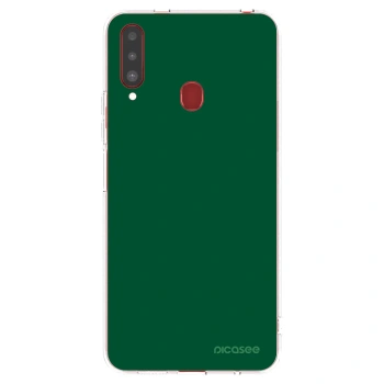 Picasee silikonski prozorni ovitek za Samsung Galaxy A20s - Green Gleam