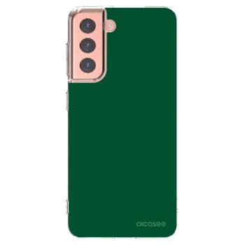 Picasee silikonski prozorni ovitek za Samsung Galaxy S21 5G G991B - Green Gleam