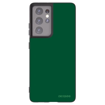 Picasee silikonski črni ovitek za Samsung Galaxy S21 Ultra 5G G998B - Green Gleam