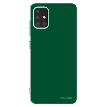 Picasee silikonski prozorni ovitek za Samsung Galaxy M31s - Green Gleam