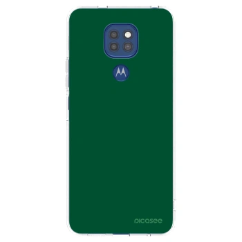 Picasee silikonski prozorni ovitek za Motorola Moto G9 Play - Green Gleam