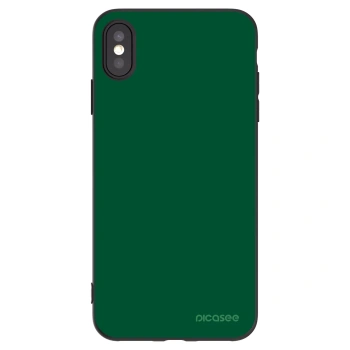 Picasee silikonski črni ovitek za Apple iPhone XS Max - Green Gleam