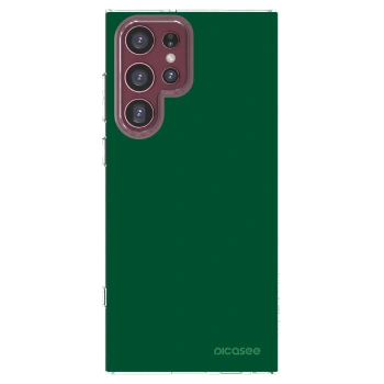 Picasee silikonski prozorni ovitek za Samsung Galaxy S22 Ultra 5G - Green Gleam