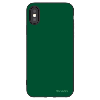 Picasee silikonski črni ovitek za Apple iPhone X/XS - Green Gleam