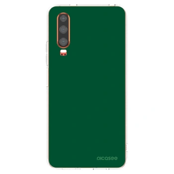 Picasee silikonski prozorni ovitek za Huawei P30 - Green Gleam