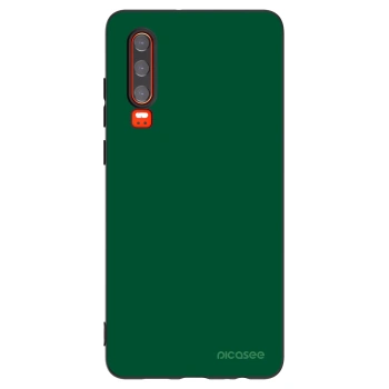 Picasee silikonski črni ovitek za Huawei P30 - Green Gleam