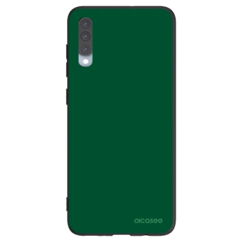 Picasee silikonski črni ovitek za Samsung Galaxy A70 A705F - Green Gleam