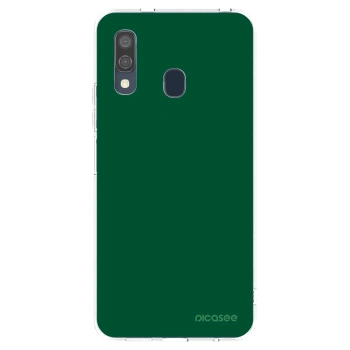 Picasee silikonski prozorni ovitek za Samsung Galaxy A40 A405F - Green Gleam