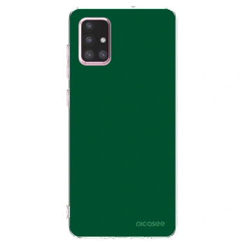 Picasee silikonski prozorni ovitek za Samsung Galaxy A71 A715F - Green Gleam