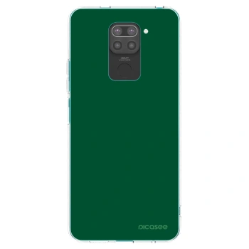 Picasee silikonski črni ovitek za Xiaomi Redmi Note 9 - Green Gleam