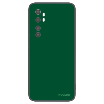Picasee silikonski črni ovitek za Xiaomi Mi Note 10 Lite - Green Gleam