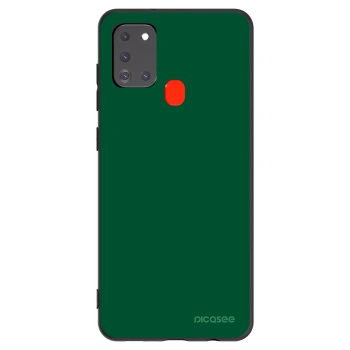 Picasee silikonski črni ovitek za Samsung Galaxy A21s - Green Gleam