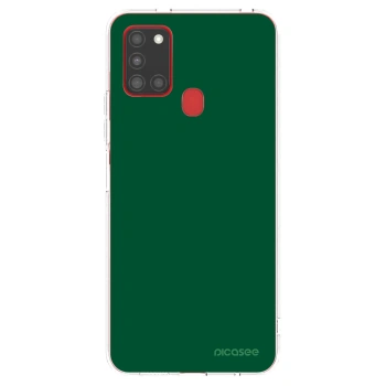 Picasee silikonski prozorni ovitek za Samsung Galaxy A21s - Green Gleam