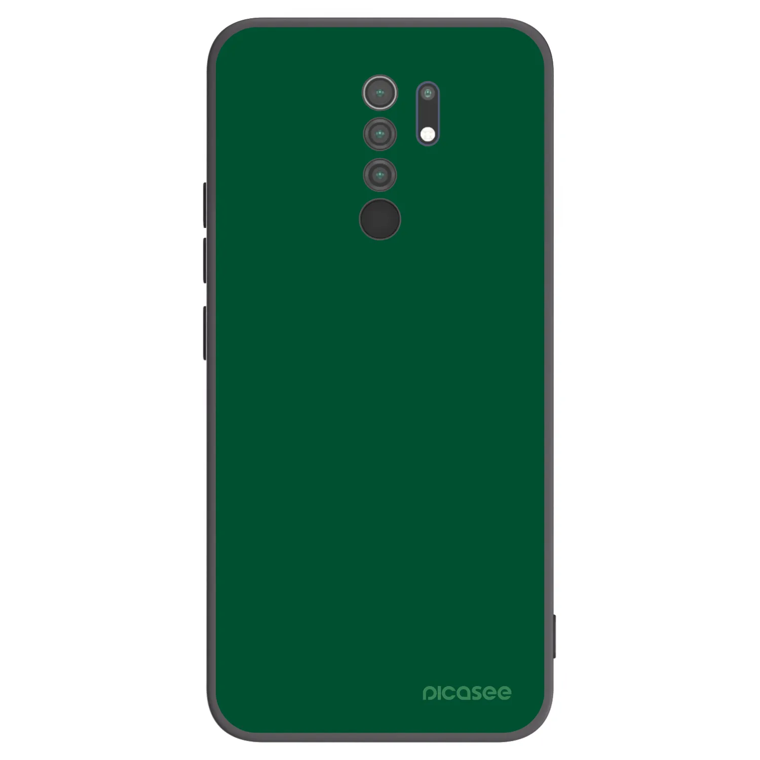 Picasee silikonski črni ovitek za Xiaomi Redmi 9 - Green Gleam
