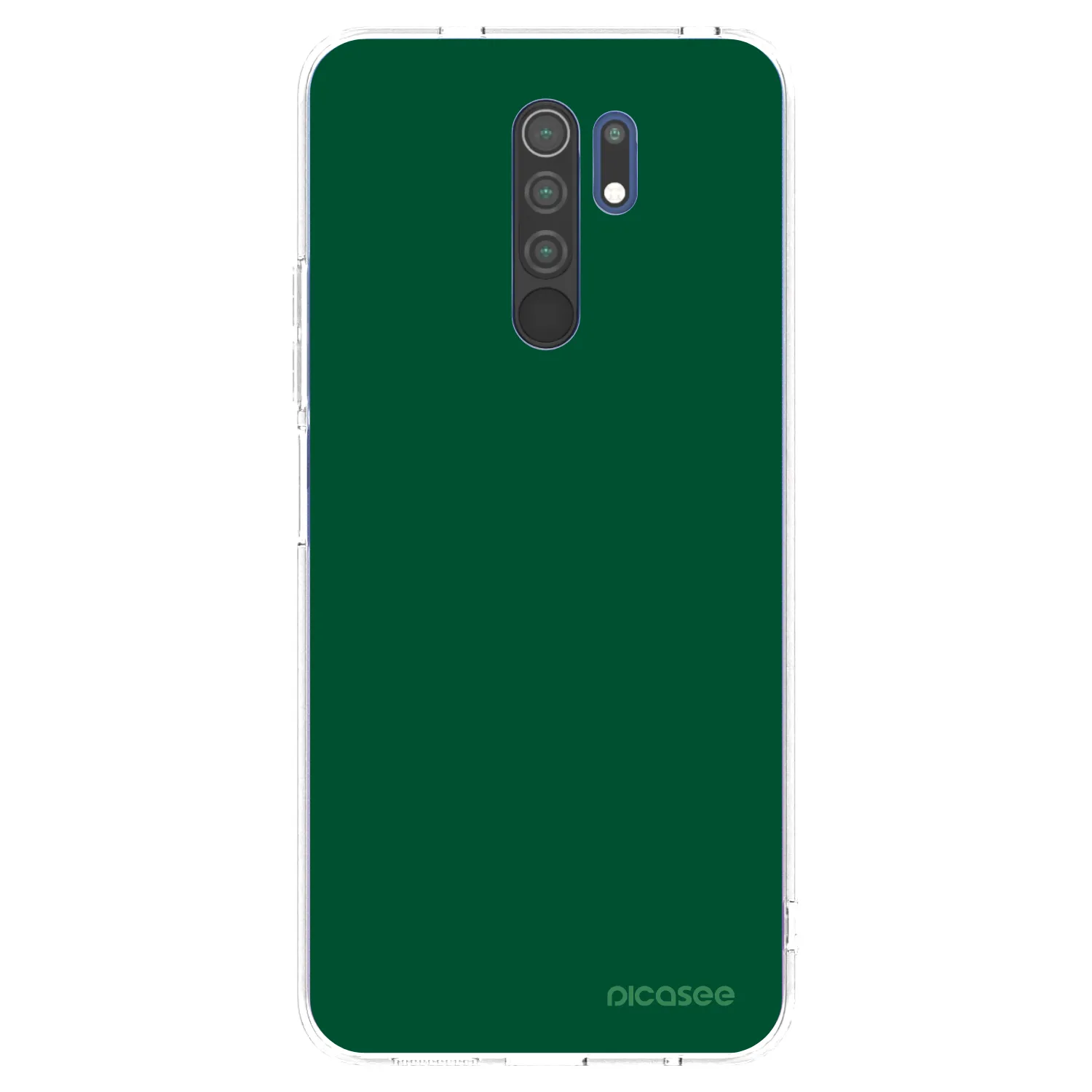 Picasee silikonski prozorni ovitek za Xiaomi Redmi 9 - Green Gleam
