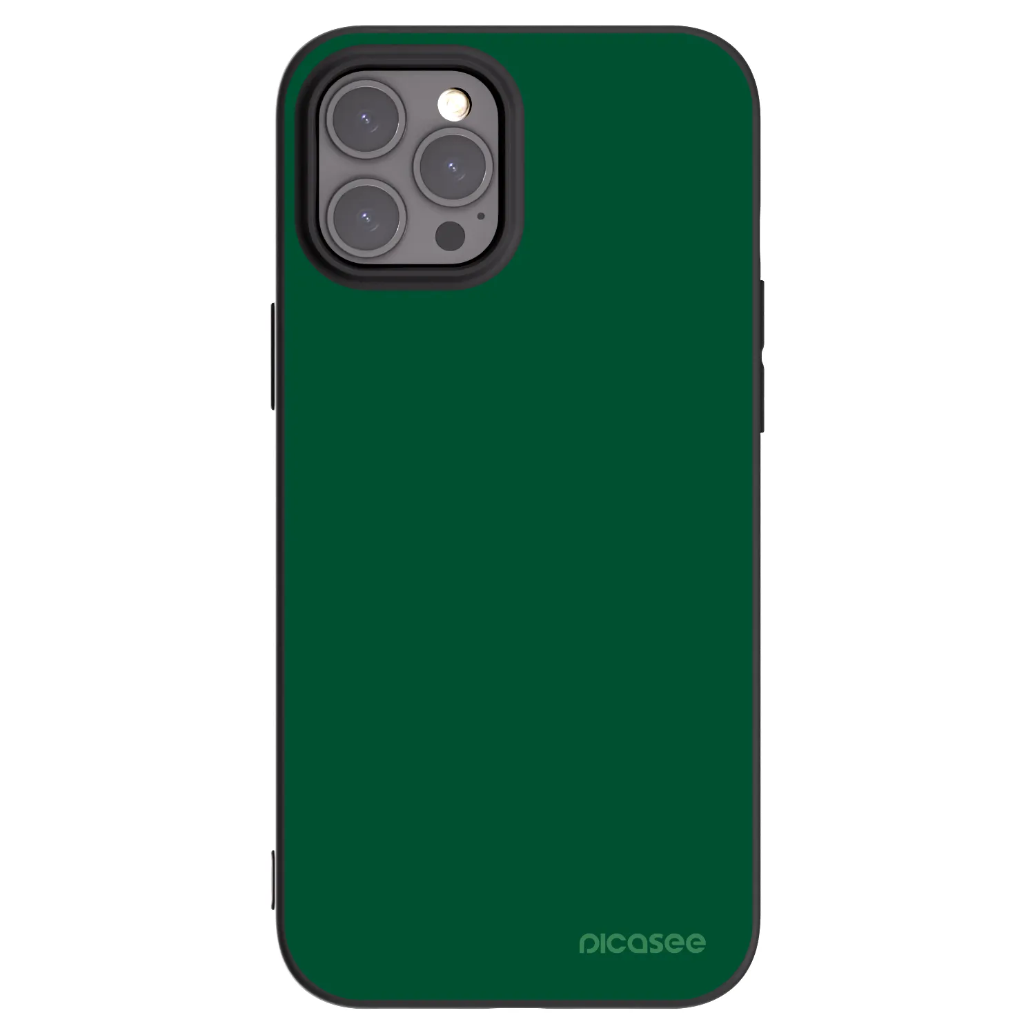 Picasee silikonski črni ovitek za Apple iPhone 12 Pro Max - Green Gleam