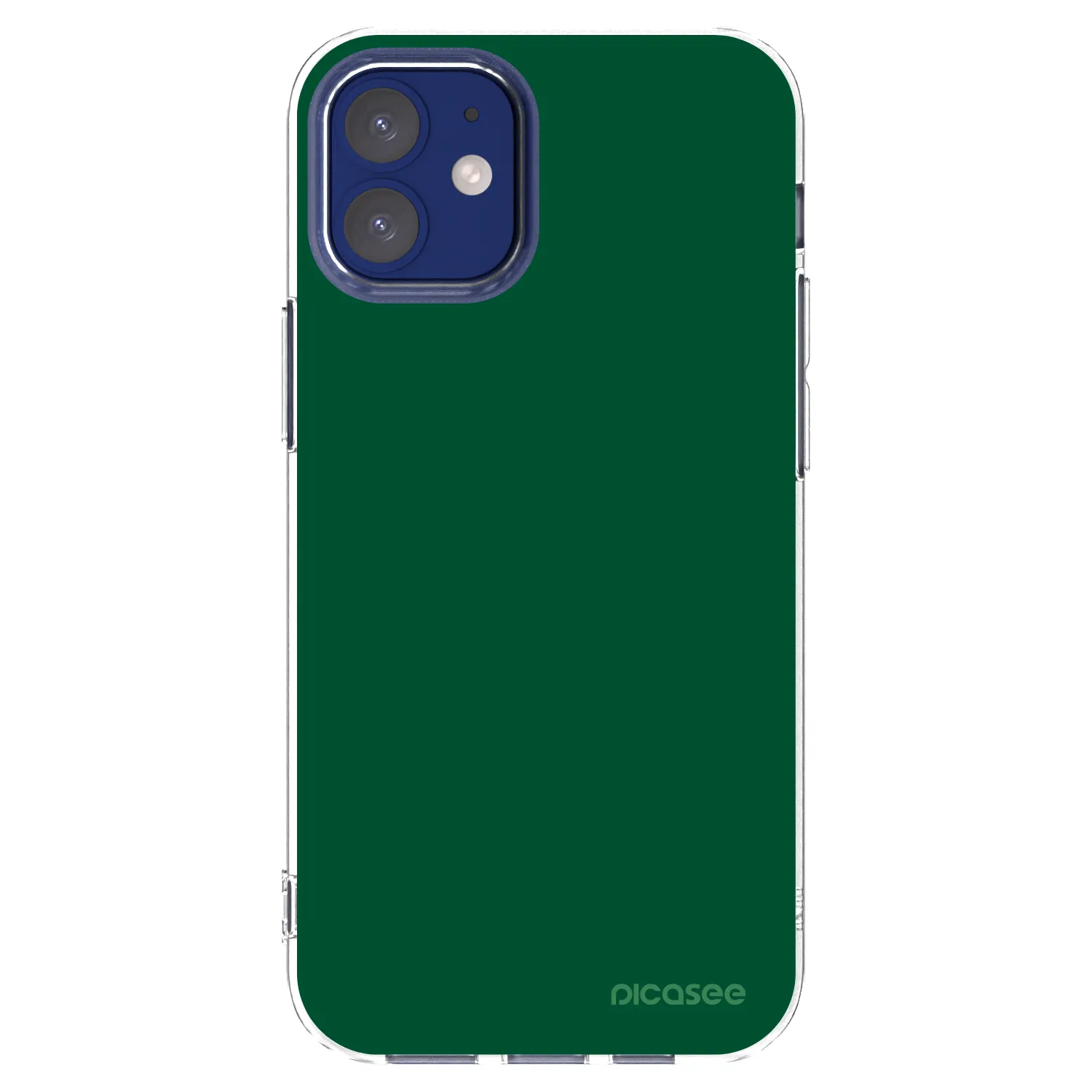 Picasee silikonski prozorni ovitek za Apple iPhone 12 mini - Green Gleam