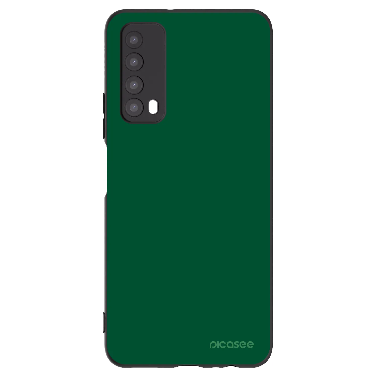 Picasee silikonski črni ovitek za Huawei P Smart 2021 - Green Gleam