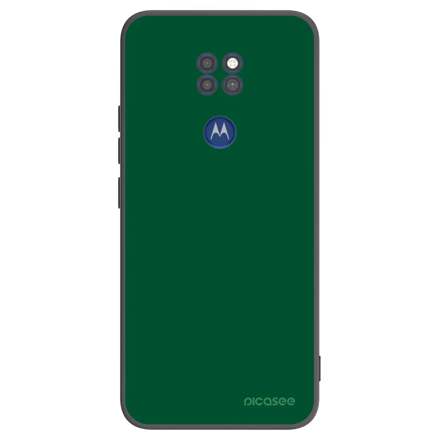 Picasee silikonski črni ovitek za Motorola Moto G9 Play - Green Gleam