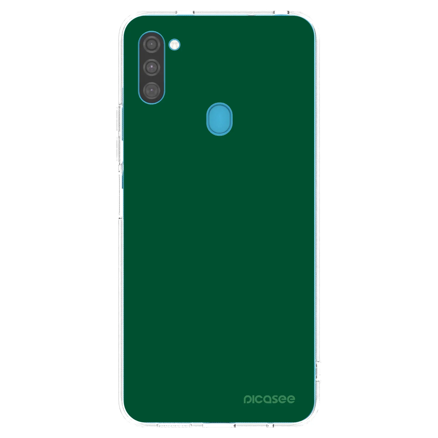 Picasee silikonski prozorni ovitek za Samsung Galaxy M11 - Green Gleam