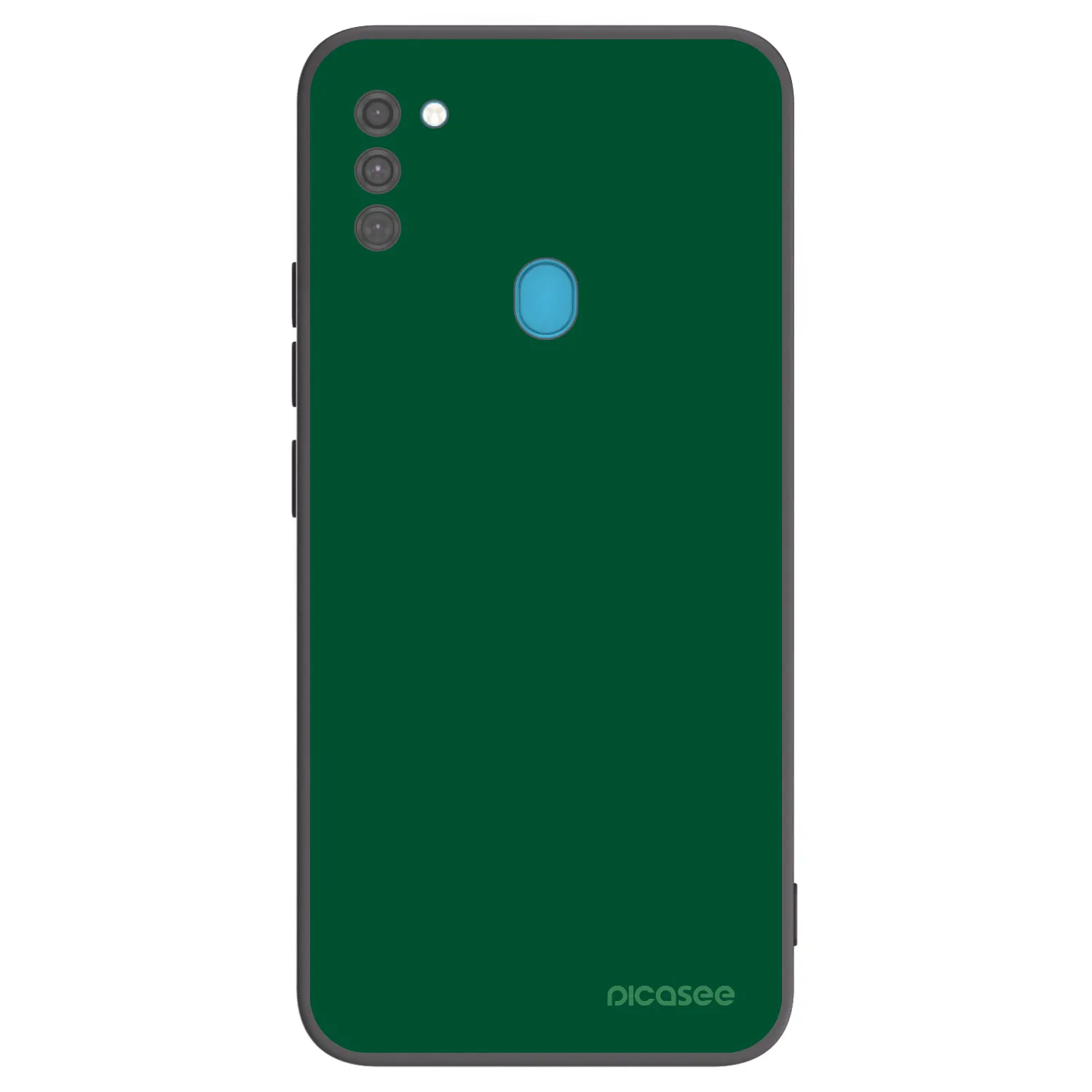 Picasee silikonski črni ovitek za Samsung Galaxy M11 - Green Gleam