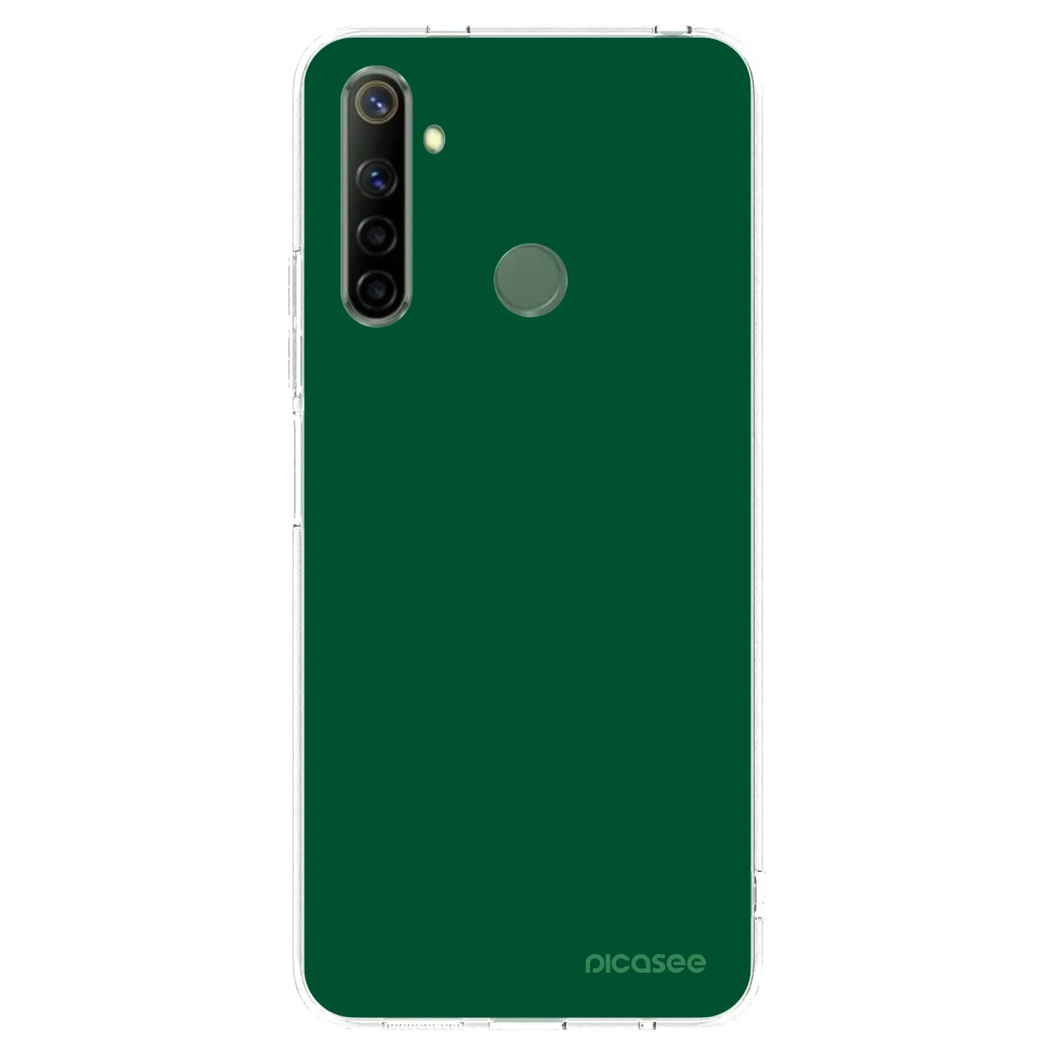 Picasee silikonski prozorni ovitek za Realme 6i - Green Gleam
