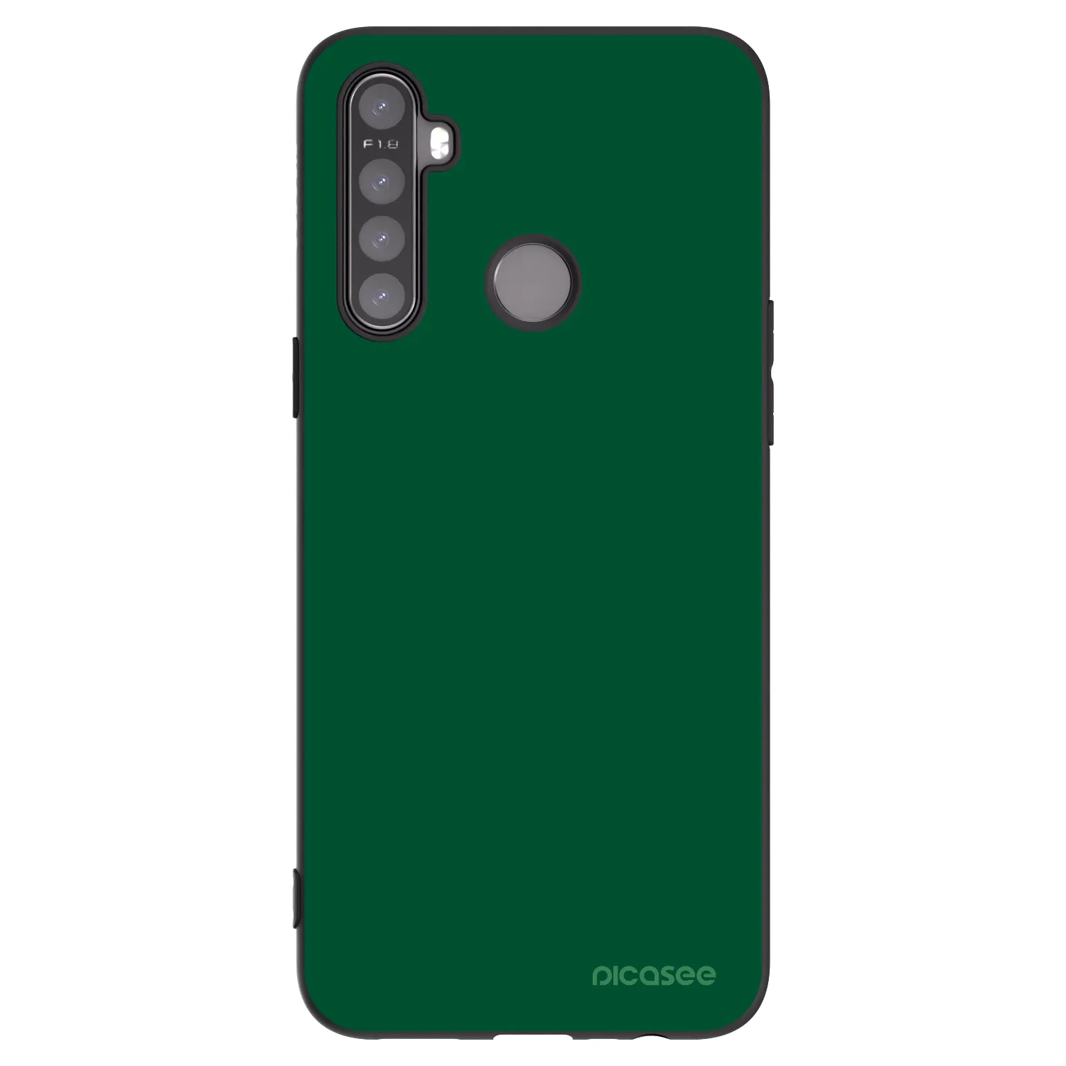 Picasee silikonski črni ovitek za Realme 6i - Green Gleam