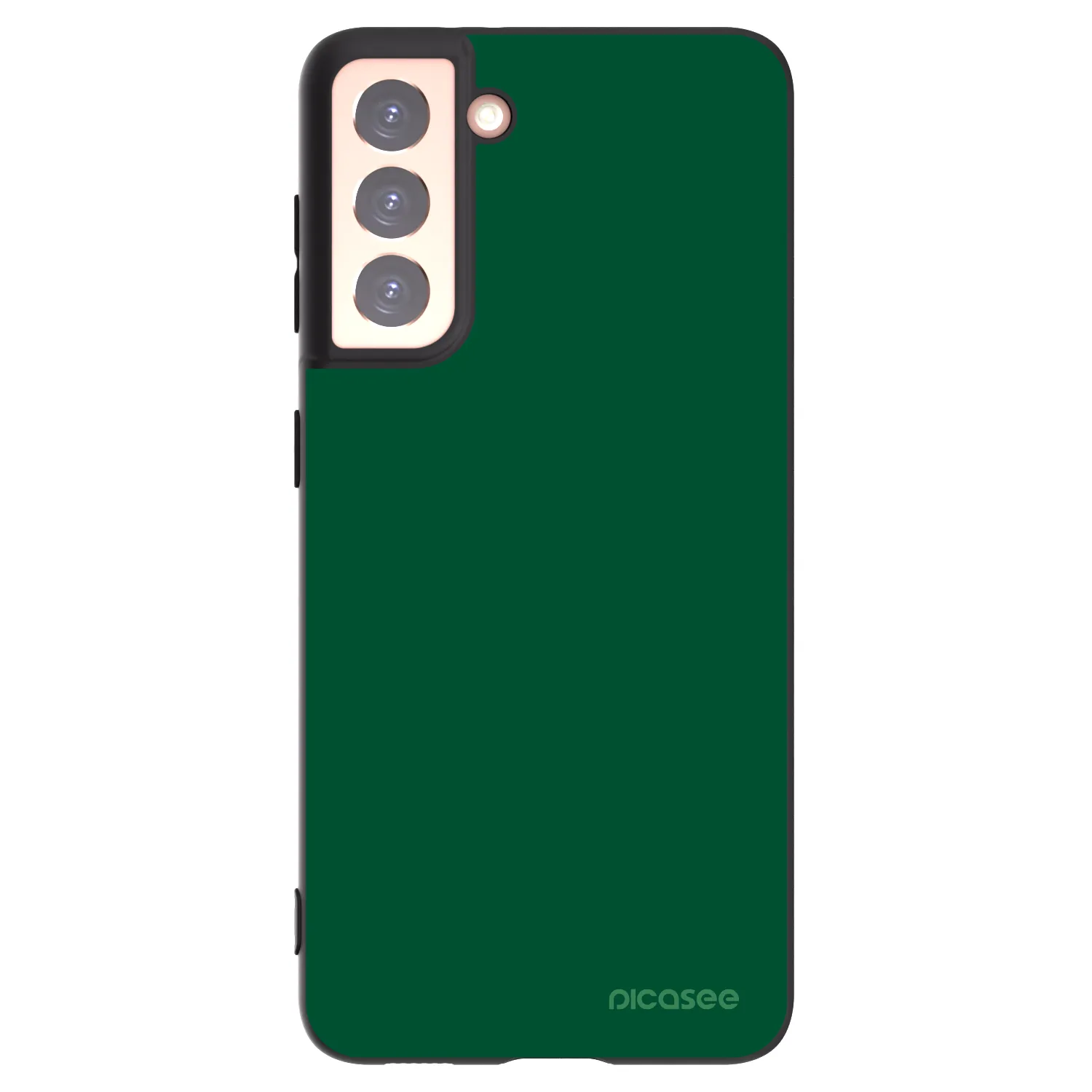 Picasee silikonski črni ovitek za Samsung Galaxy S21 5G G991B - Green Gleam