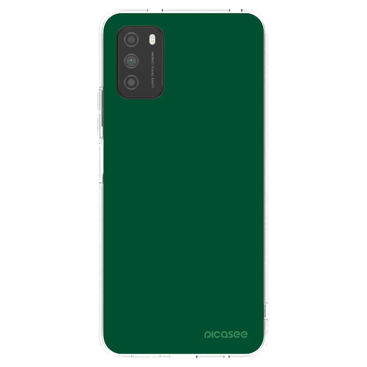 Picasee silikonski prozorni ovitek za Xiaomi Poco M3 - Green Gleam