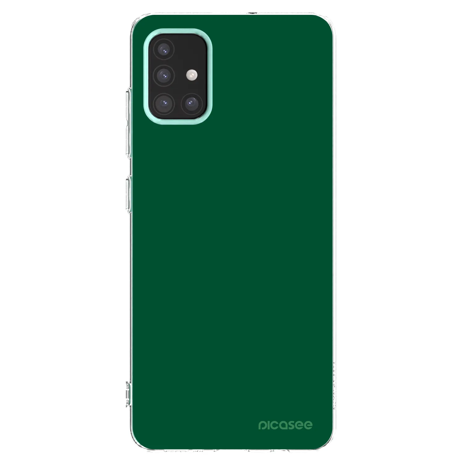 Picasee silikonski prozorni ovitek za Samsung Galaxy M31s - Green Gleam