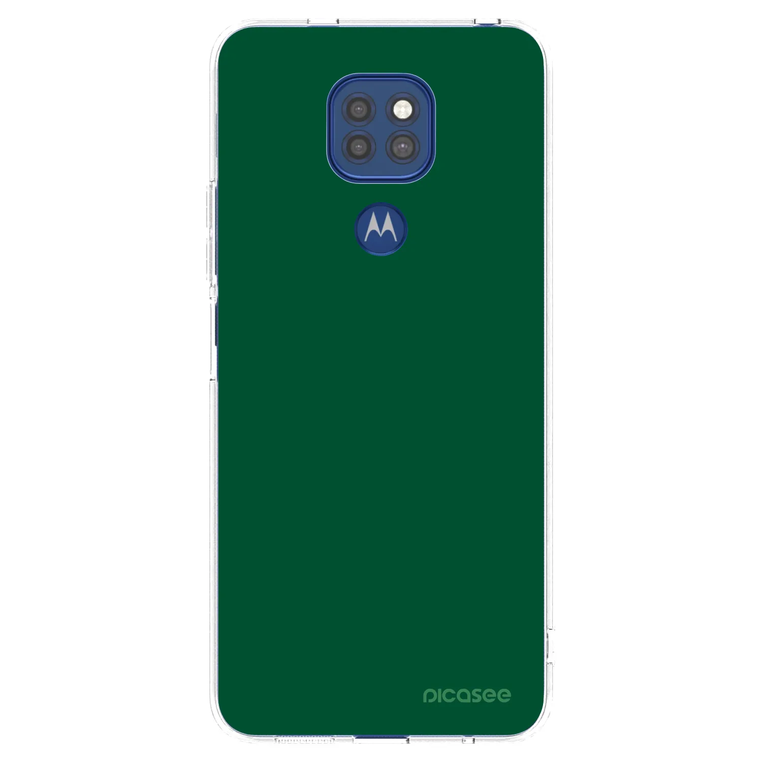 Picasee silikonski prozorni ovitek za Motorola Moto G9 Play - Green Gleam