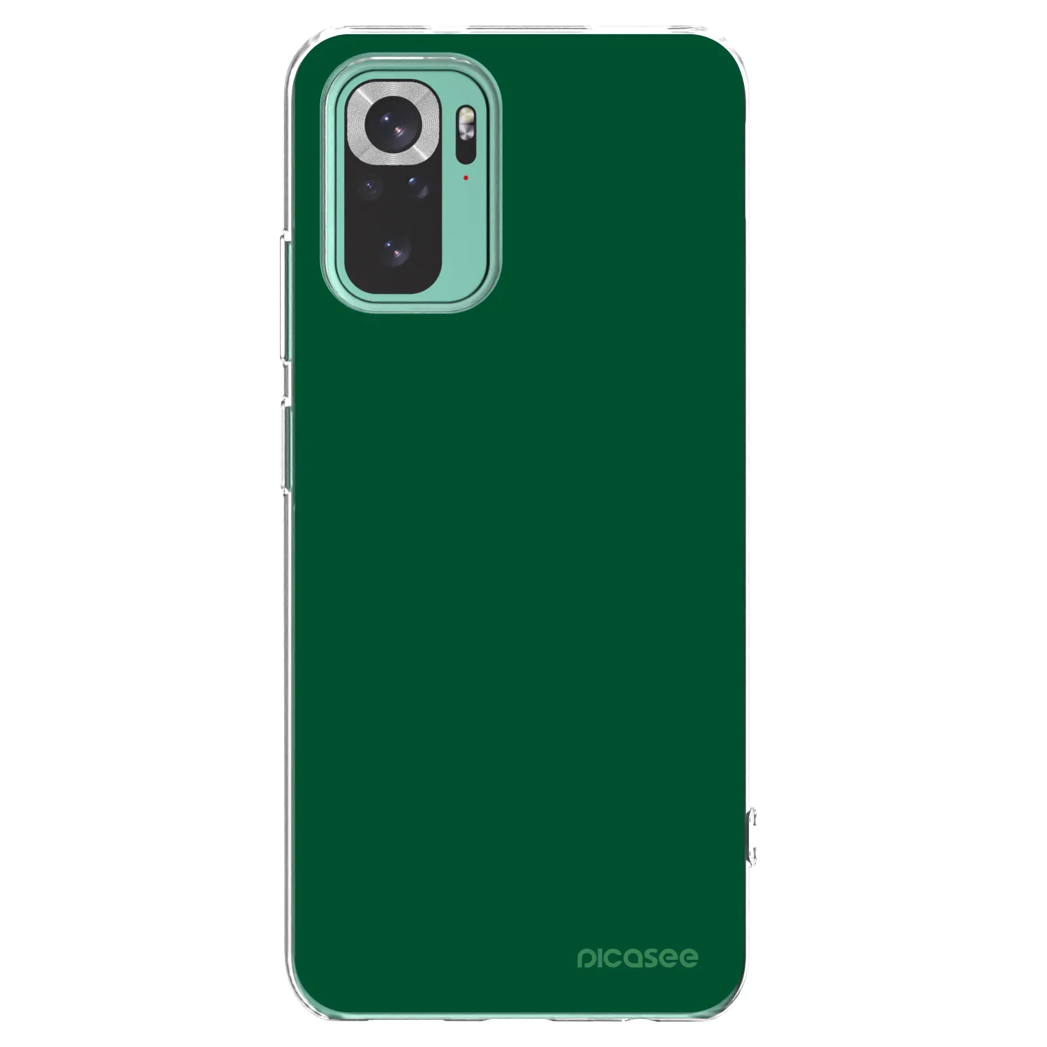 Picasee silikonski prozorni ovitek za Xiaomi Redmi Note 10 Pro - Green Gleam