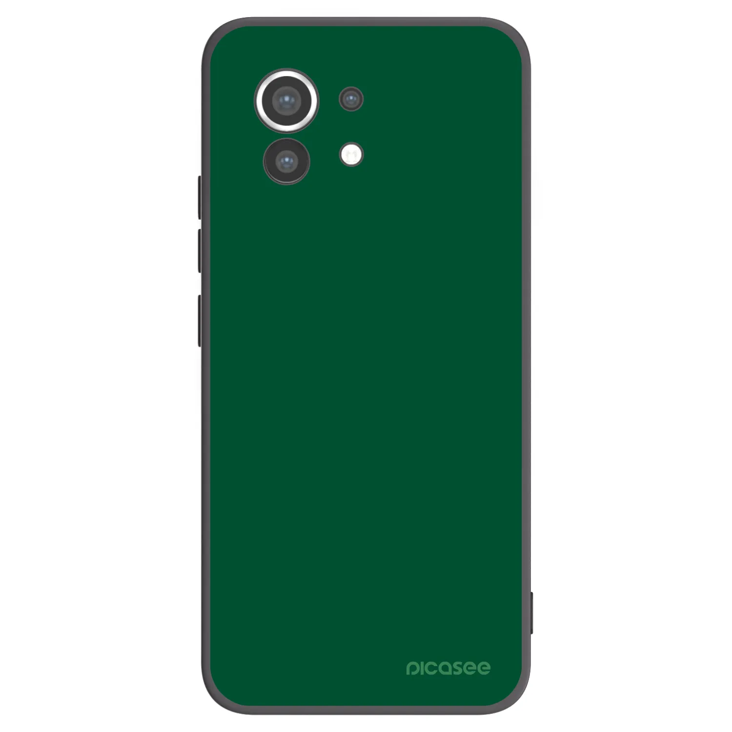 Picasee silikonski črni ovitek za Xiaomi Mi 11 - Green Gleam