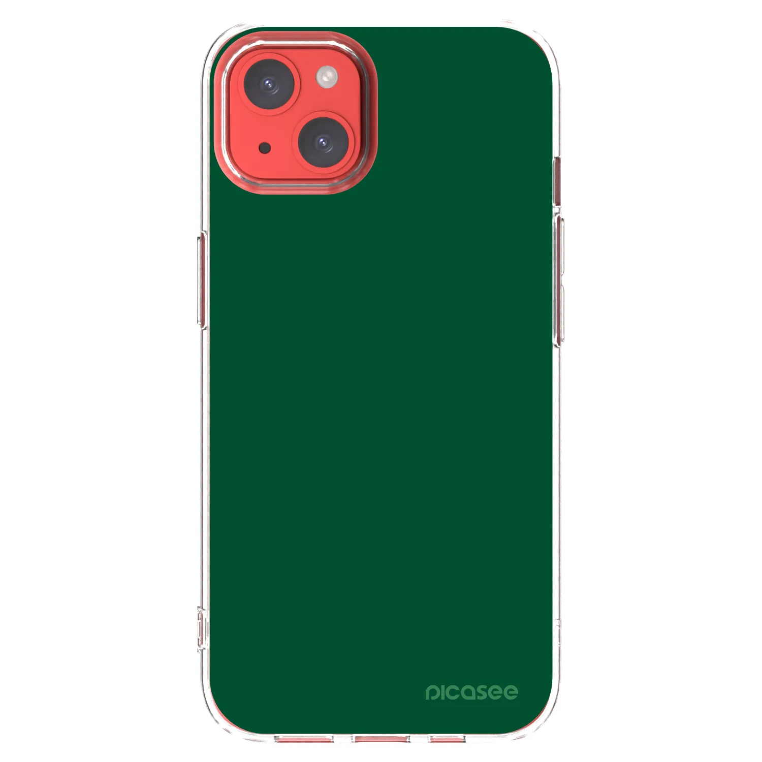 Picasee silikonski prozorni ovitek za Apple iPhone 13 - Green Gleam