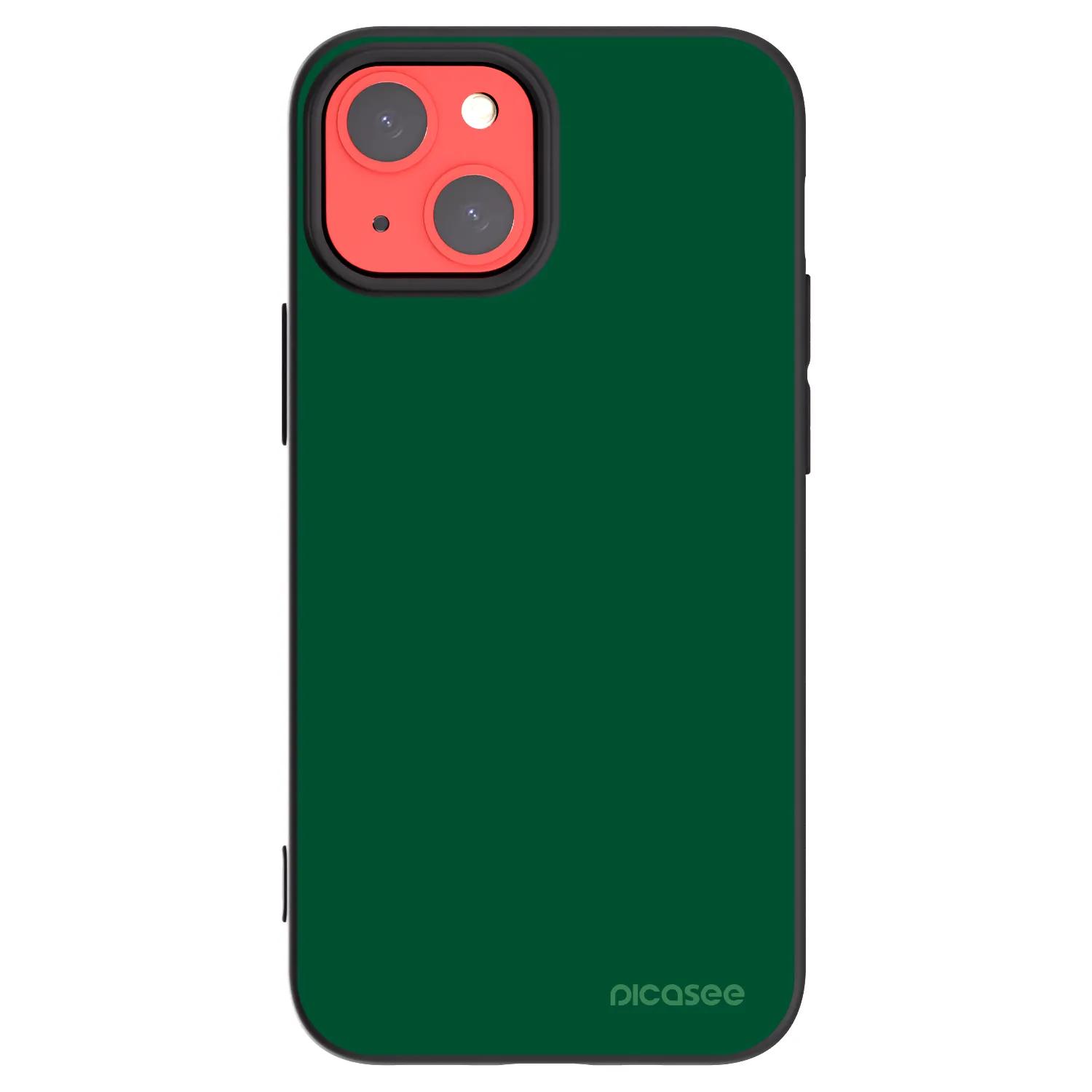 Picasee silikonski črni ovitek za Apple iPhone 13 mini - Green Gleam