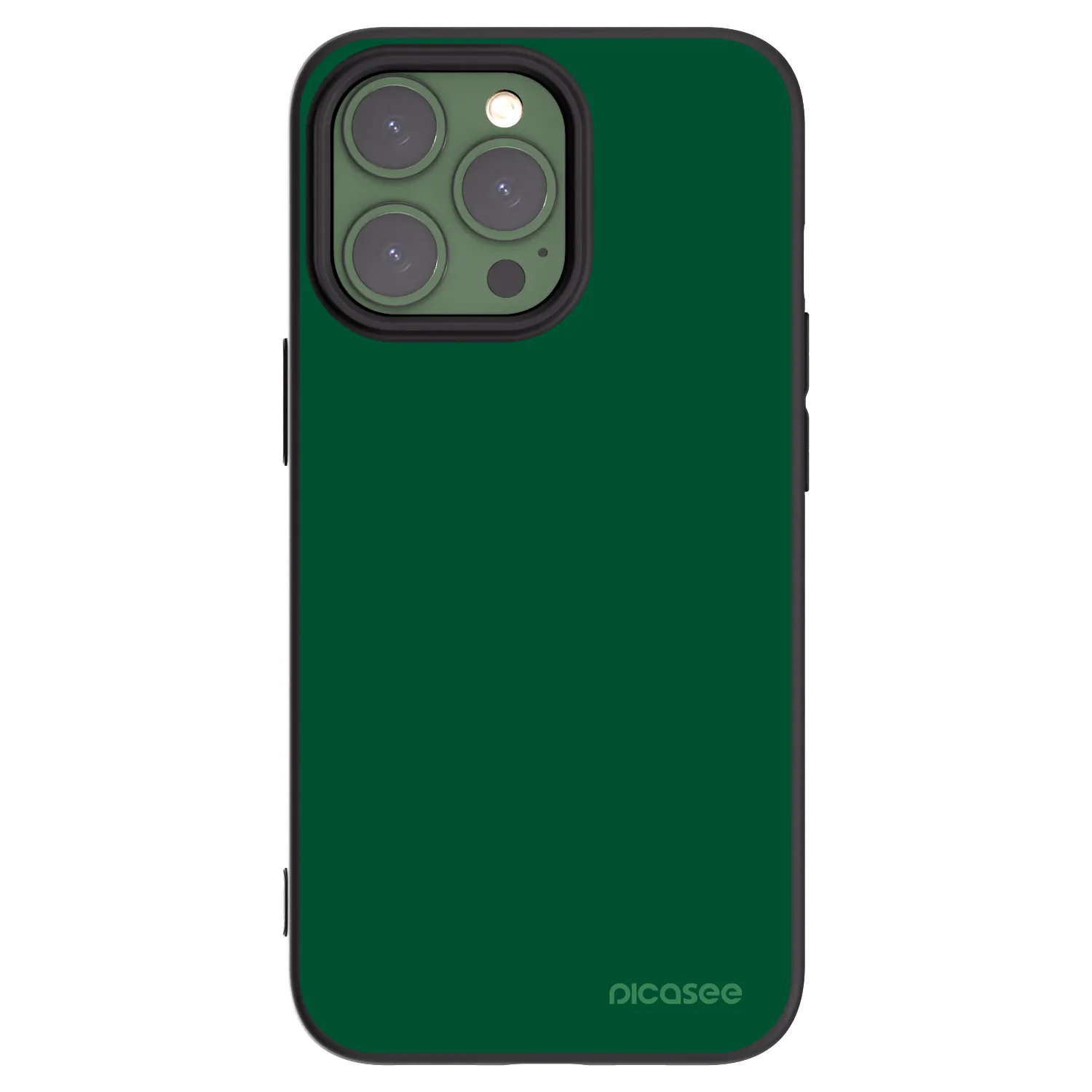 Picasee silikonski črni ovitek za Apple iPhone 13 Pro - Green Gleam