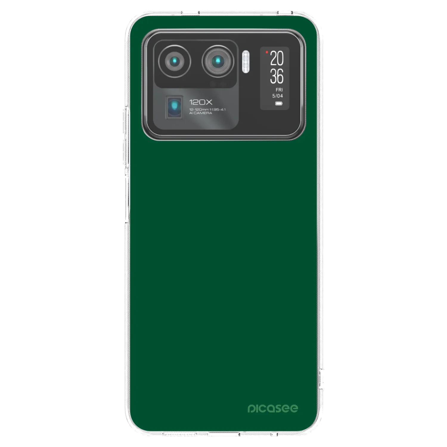 Picasee silikonski prozorni ovitek za Xiaomi Mi 11 Ultra - Green Gleam