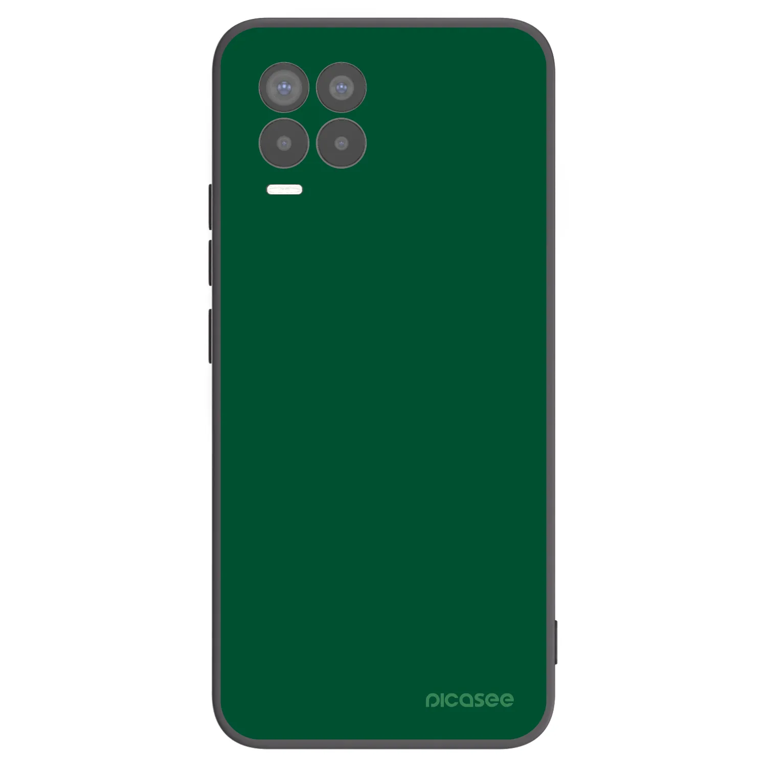 Picasee silikonski črni ovitek za Realme 8 4G - Green Gleam