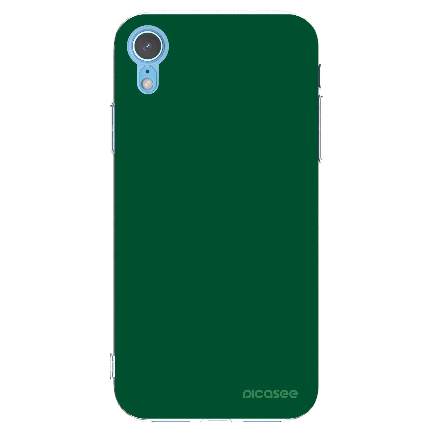 Picasee silikonski prozorni ovitek za Apple iPhone XR - Green Gleam