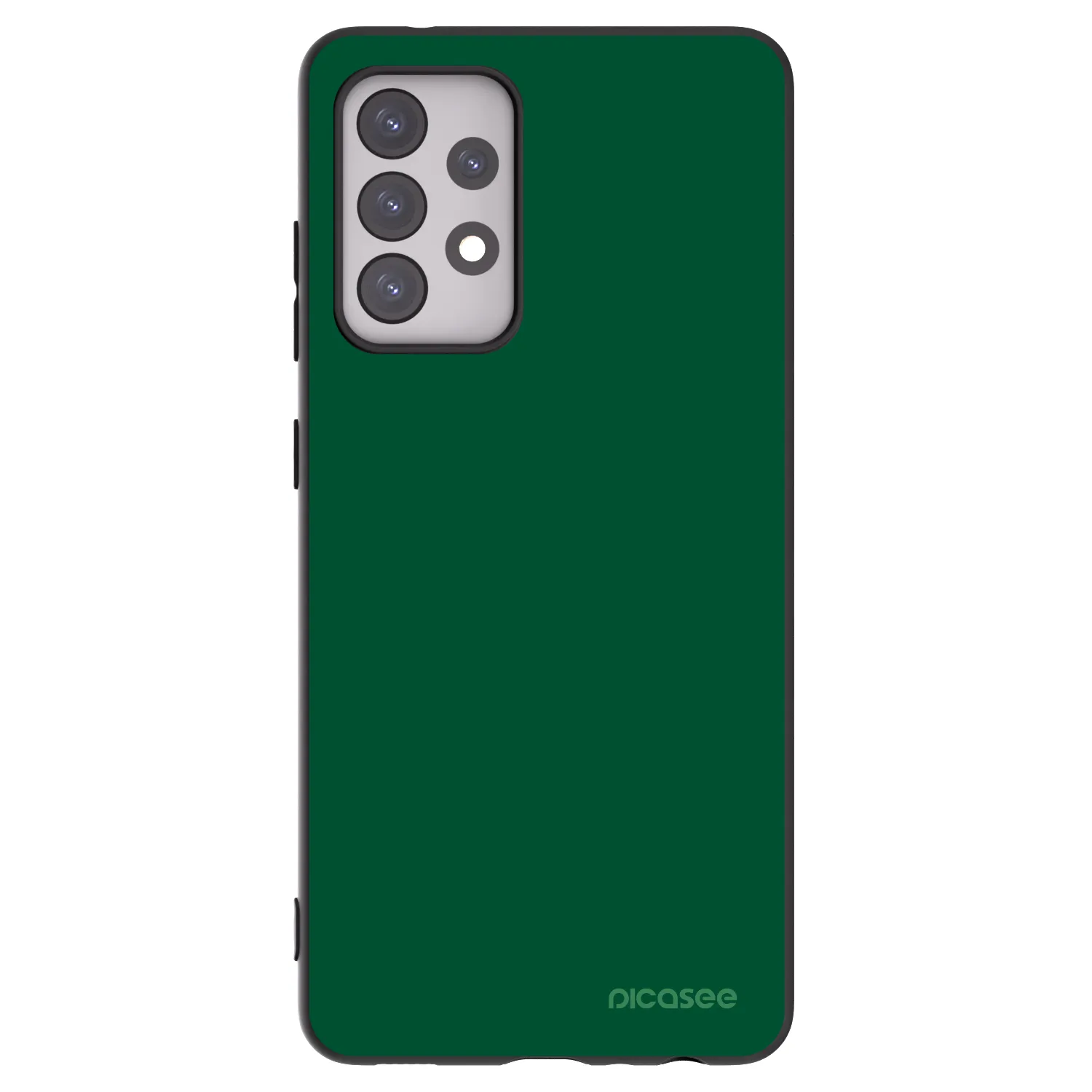 Picasee silikonski črni ovitek za Samsung Galaxy A52s 5G A528B - Green Gleam