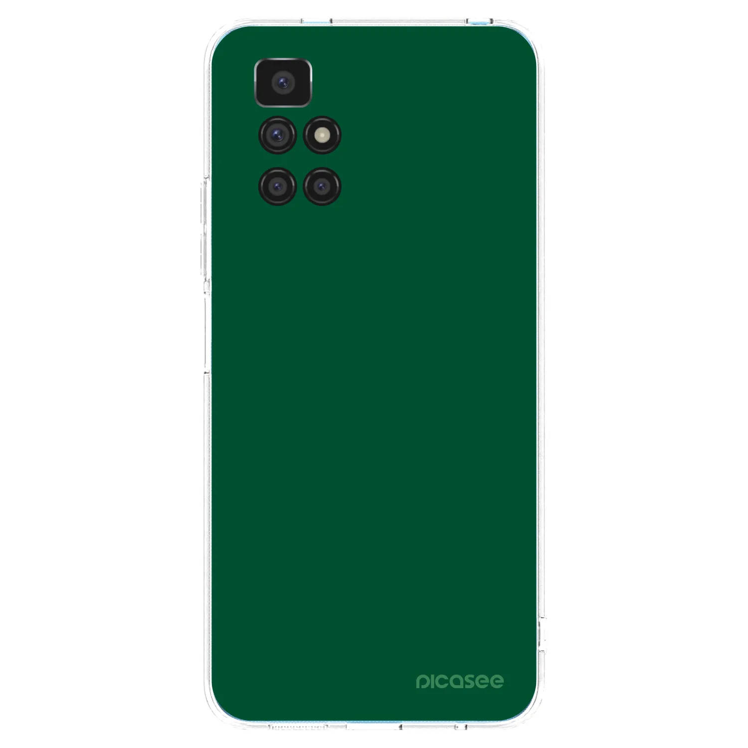 Picasee silikonski prozorni ovitek za Xiaomi Redmi 10 - Green Gleam