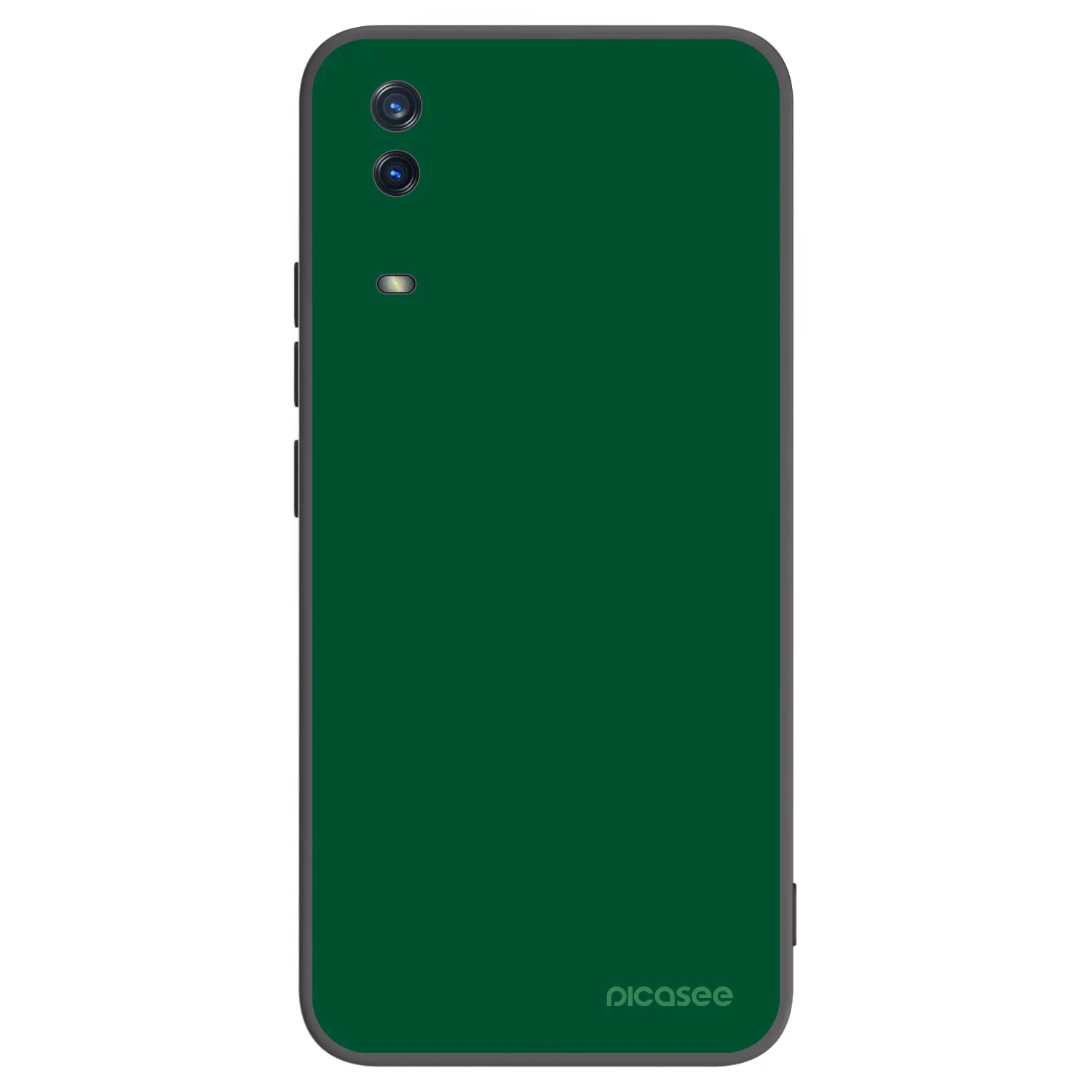 Picasee silikonski črni ovitek za Vivo Y11s - Green Gleam