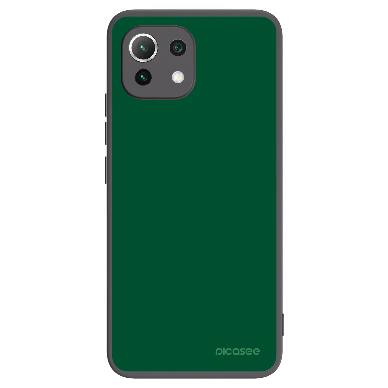 Picasee silikonski črni ovitek za Xiaomi 11 Lite 5G NE - Green Gleam