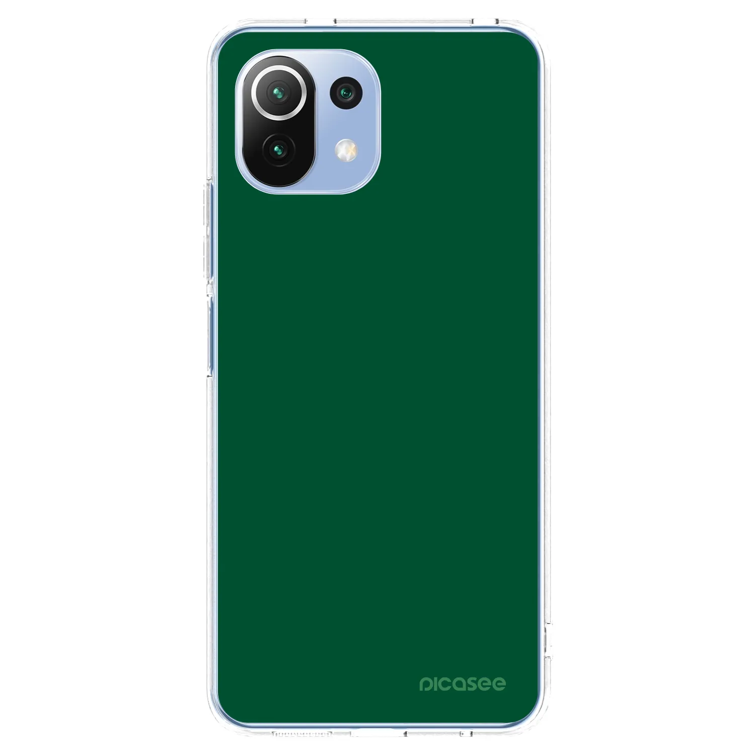 Picasee silikonski prozorni ovitek za Xiaomi 11 Lite 5G NE - Green Gleam