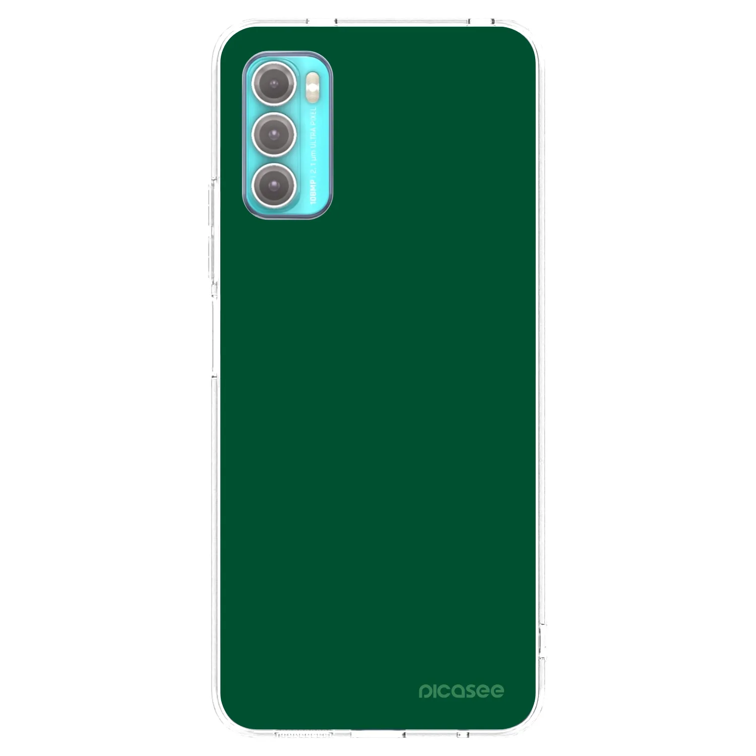 Picasee silikonski prozorni ovitek za Motorola Moto G60 - Green Gleam