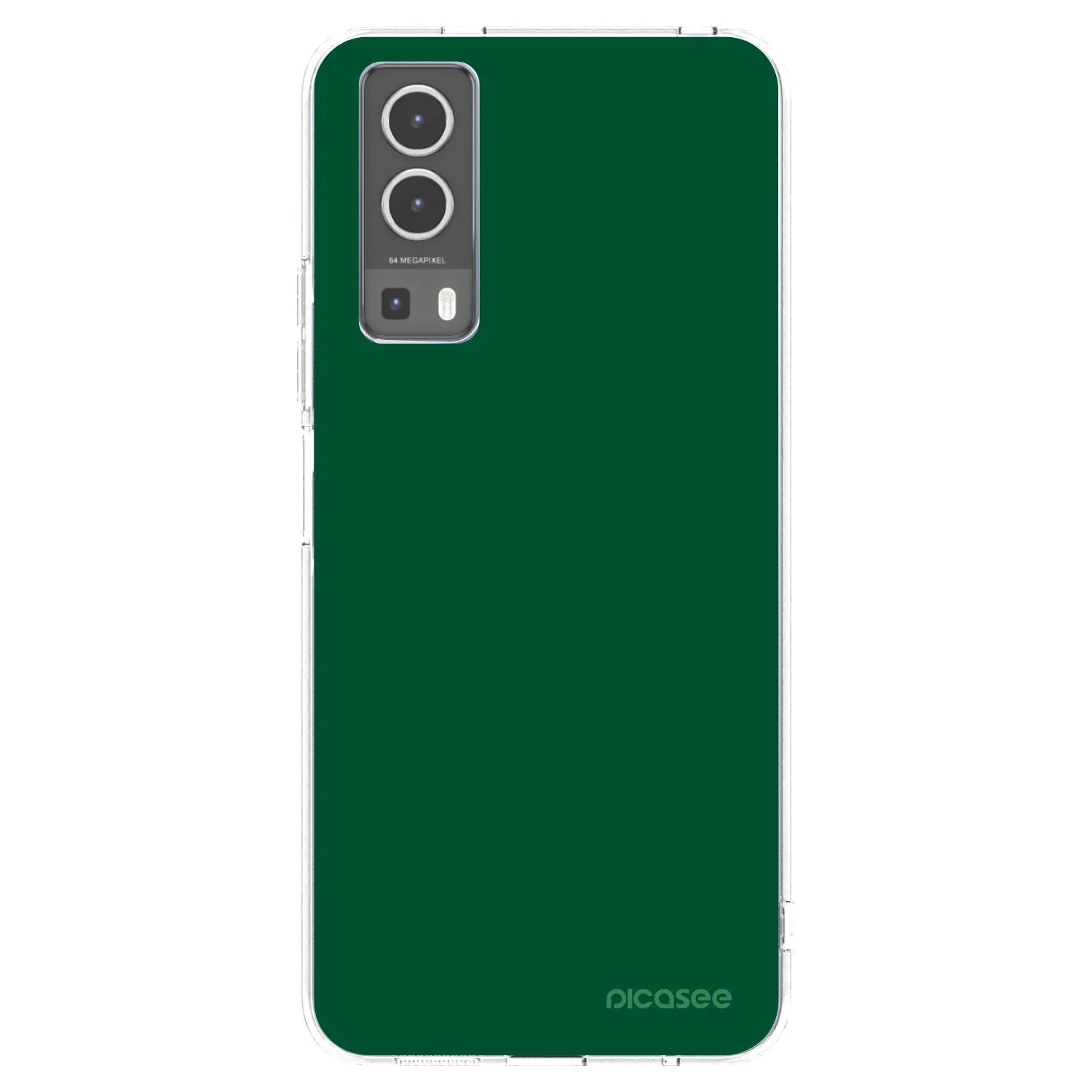 Picasee silikonski prozorni ovitek za Vivo Y72 5G - Green Gleam