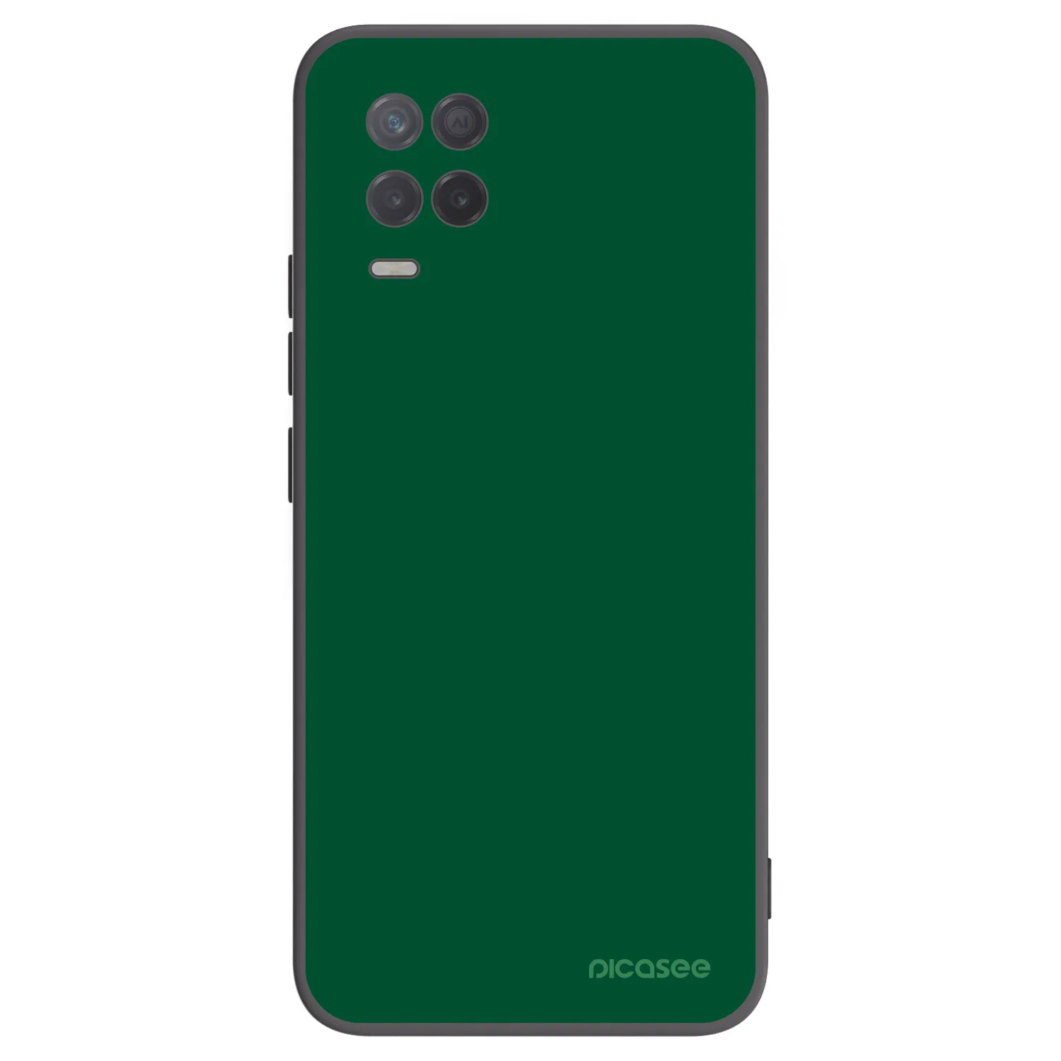 Picasee silikonski črni ovitek za Realme 8 5G - Green Gleam