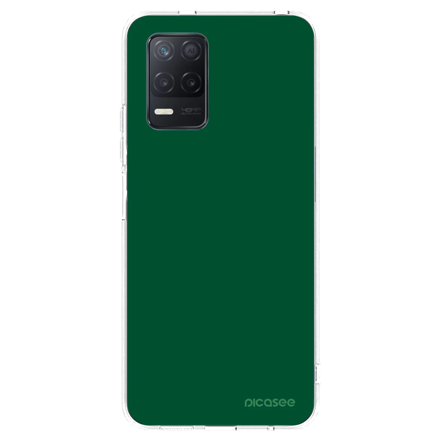Picasee silikonski prozorni ovitek za Realme 8 5G - Green Gleam
